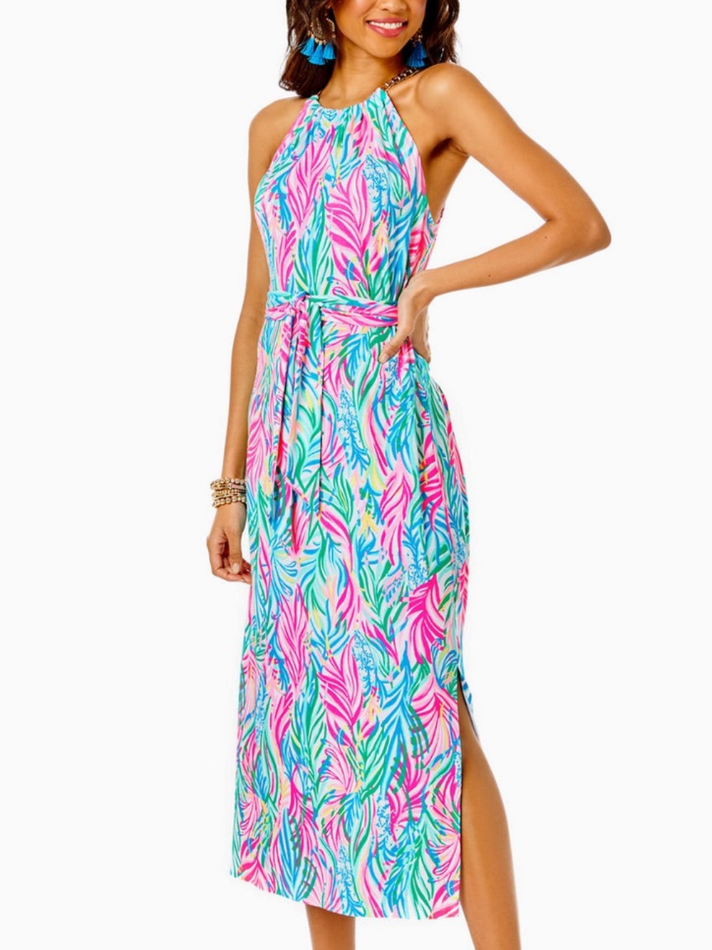 Lilly Pulitzer Midi Dress in Sea Turtle Soirée